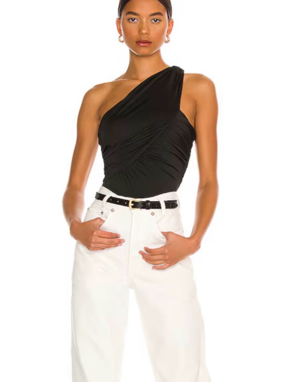 Superdown Revolve Bailee One Shoulder Bodysuit